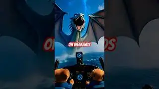 TRIANGLE FLIGHT GLITCH 😳🌊 #FunnyShorts #AIMimici #Viral