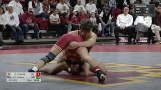 157lbs Dylan Evans (Pitt) vs Carter Fousek (Iowa State)