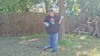 How to Use a 2-IN-1 Cordless Pole Saw & Mini Chainsaw