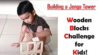 Oops! Jenga Tower Fall Down! Best Patience Building Techniques With Jenga Wooden Blocks #Jenga #kids