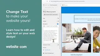 Edit Text On Your Website Template