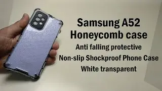 Samsung A52 Honeycomb case - Anti falling protective - Non-slip Shockproof Phone Case - Transparent