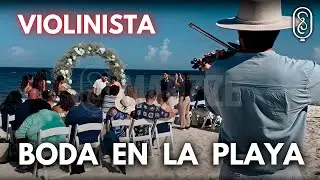 Violinista Royalton Splash Boda en la playa | Wedding at the beach