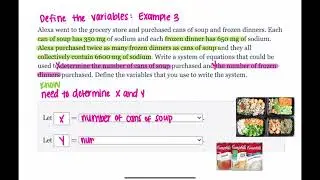 Writing Systems of Equations from Context