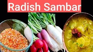 Radish Sambar /ರುಚಿಯಾದ ಮೂಲಂಗಿ ಸಾಂಬಾರು /Mullangi Saaru in Kannada 