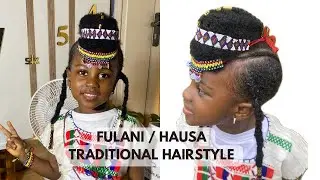 Here&rsquo;s the FULANI / HAUSA -inspired hairstyle I did for JAYNA  for her school&rsquo;s CULTURAL  Day