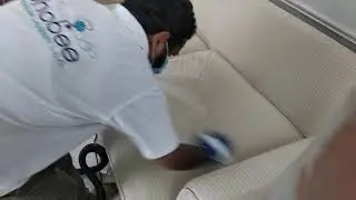 Sofa stain removal by #Dhobee Laundry