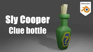 Blender 3.4 &ndash; Modeling the Clue Bottle from Sly Cooper