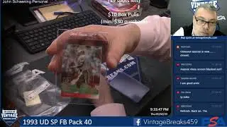 1-2-20 1993 UD SP FB Pack 40 Break Opening Video