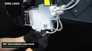 The CELL 3D 5-Axis Laser makes complex parts easy..#3DLaser #5AxisCutting #MetalFabrication #AORE 