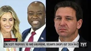 Tim Scott Drops To One Knee For Fake Girlfriend, Ron DeSantis Drops Out