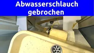 Dauerhafte Reparatur des Abwasserschlauches am Klappwascbecken in unserem Hymer Wohnmobil