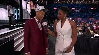 Jeremiah Fears first reactions after being drafted | 2025 NBA Draft