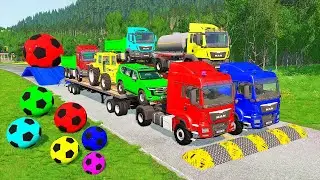 Big & Small McQueen & Police Car vs Zombie Mack 🚓🚗 | Giant Spinner Downhill Crash &ndash; BeamNG.drive