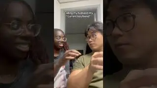 Calling my husband my &ldquo;current boyfriend&rdquo; as a prank 🤣 #korea #couple #prank #coupleprank