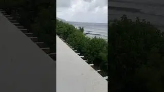Shipping Container Tiny Home Storm Proof Roof. #shippingcontainerhouse #tinyhome #beach #ocean #sea