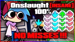100% FC (Onslaught - INSANE) NO MISS with ROBLOX Funky Friday Script Hack 2021 - Auto Play