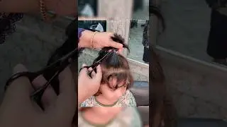 Easy cute baby hair cutting tutorial video #lashesbeautyparlour #haircut #shorts