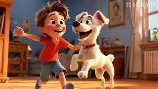 The boy and the dog #anime  #animationkids #dogs #friendship