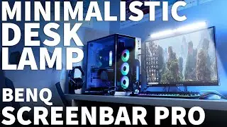 BenQ ScreenBar Pro LED Computer Light - Minimalistic USB-C Desk Lamp with Motion Sensor and Dimming