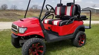 Fully Customized Golf Carts Club Car Reconditioned Jacked Up Fully Loaded