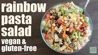 rainbow pasta salad (vegan & gluten-free) Something Vegan
