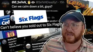 UNHINGED coaster twitter on the day of the merger.  SIX FLAGS JOINS CEDAR FAIR!