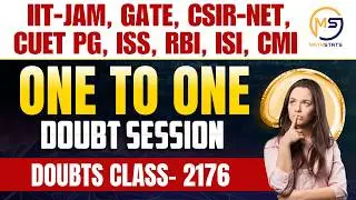 Doubt class - 2176 | Ask me anything | IIT JAM, GATE, NET, CUET, ISI, CMI | Mathstats @ 8810409392