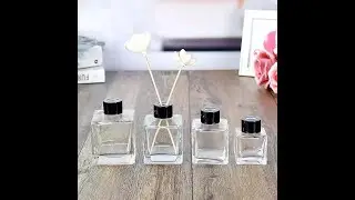 Wholesale 50ml 100ml 150ml 200ml square empty reed diffuser glass bottle
