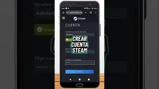 Como CREAR UNA CUENTA DE STEAM en Android Y iOS #steam #c&oacute;mo #como #tutoriales #cuenta #tutorial