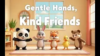 Gentle Hands, Kind Friends 🤝 | 2:30 Kindness Song for Kids | Funky Bounce Groove (3D Animals)