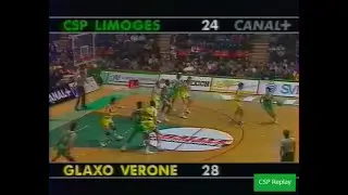 Limoges CSP vs Vérone : chaud duel Michael Brooks/Tim Kempton