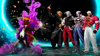 [KOF Mugen] Orochi Akiha vs KOF Bosses Team