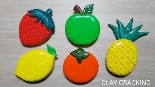 Fruit 🍓🍋🍍🍏 Clay Cracking 천사점토 과일 점토 부수기