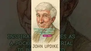 John Updike motivational thought.
