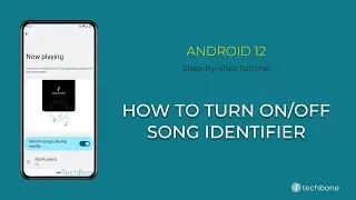 How to Turn On/Off Song identifier [Android 12]