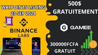 🔥 WAOUH | LISTING WATPOINTS DE GAMEE , GAGNER AU MOINS 500$ GRATUITEMENT, LIAISON SUR TELEGRAM