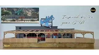 Build Diorama Restaurant Hookies Scale 1/64, Inspired by the GTA game