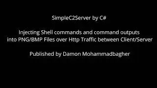 SimpleC2server by c# and Injecting Shell commands & Outputs into PNG/BMP File over Http Traffic