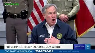 Former Pres. Trump endorses Gov. Abbott for re-election