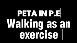 WALKING EXERCISE | Jared J. Flores