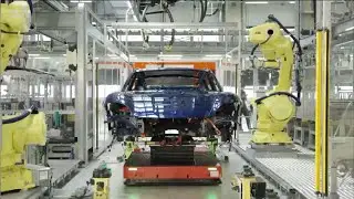 2021 Porsche Taycan Production Line 🏭 How it's made?