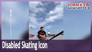 Disabled skating icon wins global fame while working hard at high school