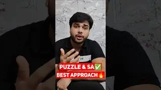 Improve Puzzle & SA✅ Best Approach🤩🔥 #ibps #ibpspo #sbipo