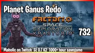 ⚙️Factorio Space Exploration 0.7 & Krastorio 2 Mod✅🏭➡️Ice World Planet Ganus redo x732