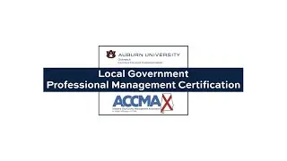 ACCMA Local Government Professional Management Certification Overview