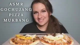 ASMR GOCHUJANG PIZZA MUKBANG 먹방 | Eating Sounds *No Talking | Ceallen Eats