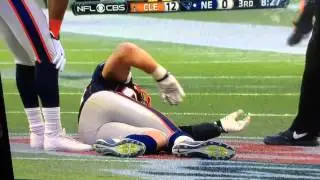 Gronkowski Knee Hit 12/8/13