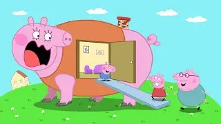 Daddy Pig turns into a house for Peppa to play in!!? Peppa Pig Funny Animation