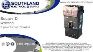 Square D KC32200, 200 Amp, 240 Volt, 3 Pole, I-Line Circuit Breaker
